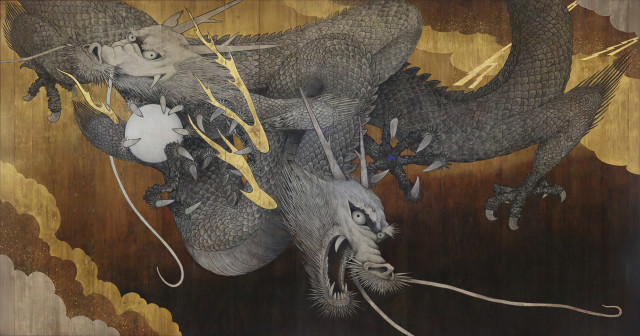 天井絵「叡嶽双龍」